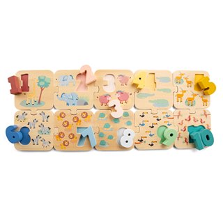 Number puzzle - safari